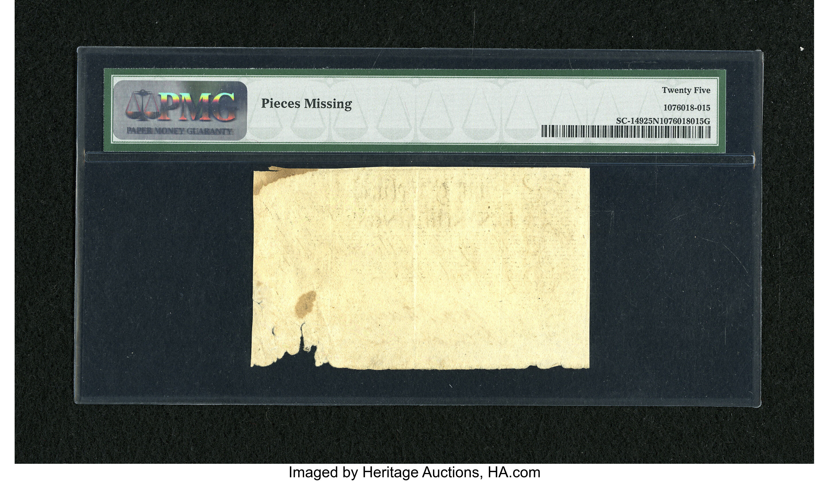 image for: South Carolina April 10, 1778 10s PMG Very Fine 25 Net....