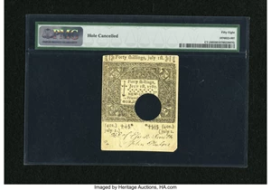 image for: Connecticut July 1, 1780 40s PMG Choice About Unc 58....