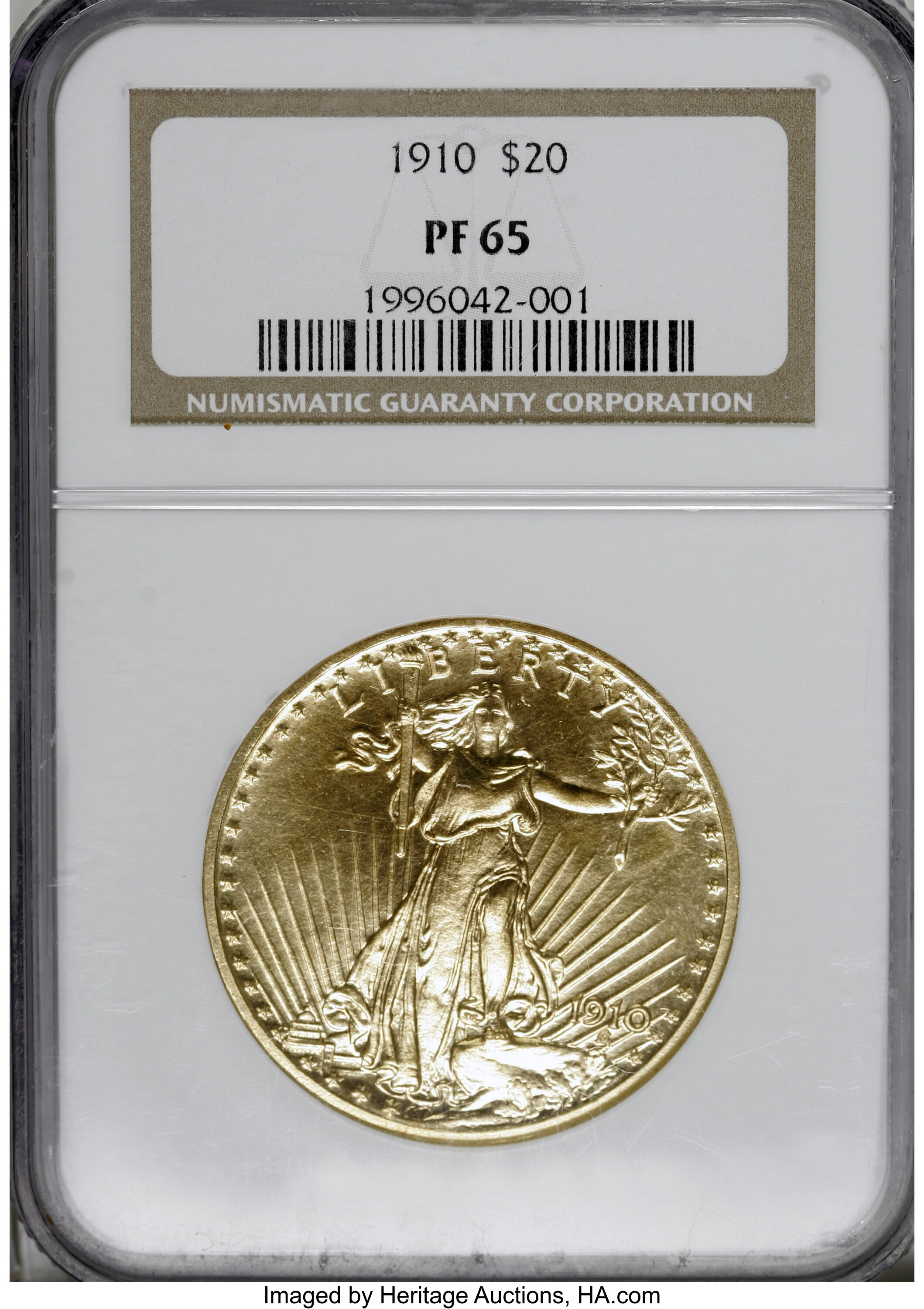 image for: 1910 $20 PR65 NGC....