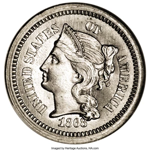 image for: 1868 1C One Cent, Judd-605, Pollock-670, R.5, PR64 NGC....