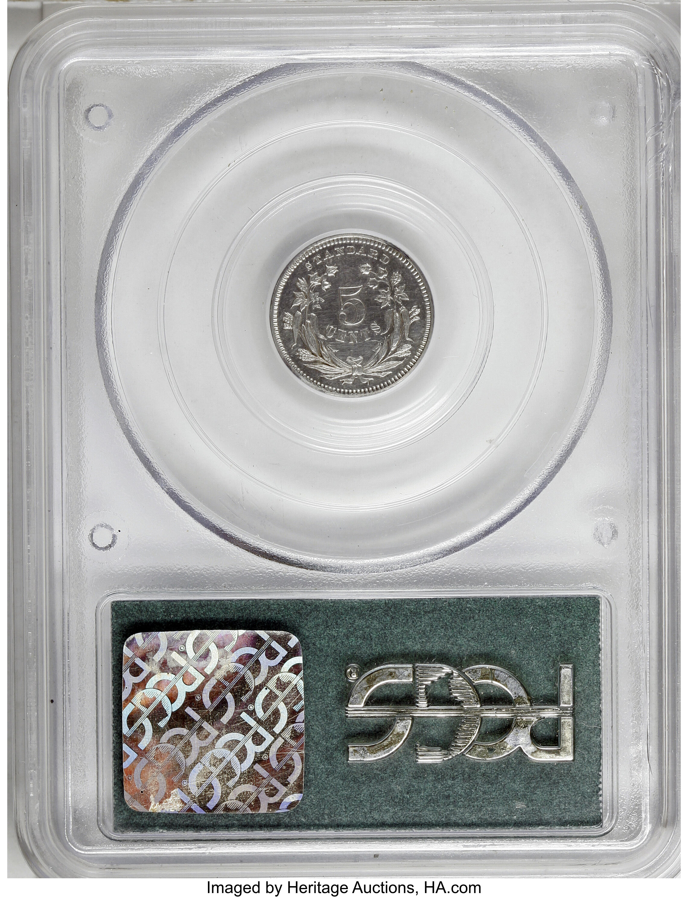 image for: 1870 H10C Standard Silver Half Dime, Judd-809, Pollock-897, Low R.7, PR60 PCGS....