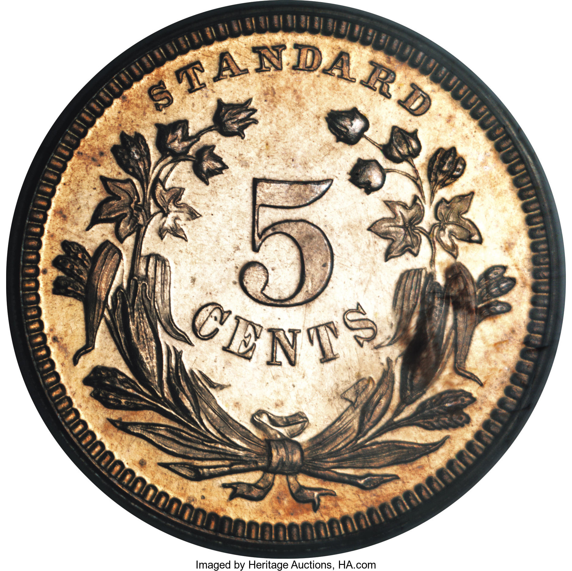 image for: 1870 H10C Standard Silver Half Dime, Judd-810, Pollock-898, High R.7, PR64 Cameo PCGS....