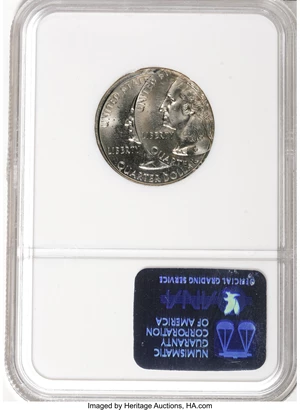 image for: 1999-P 25C Pennsylvania Statehood Quarter--Double Struck, 2nd Strike 35% Off Center--MS67 NGC. ...