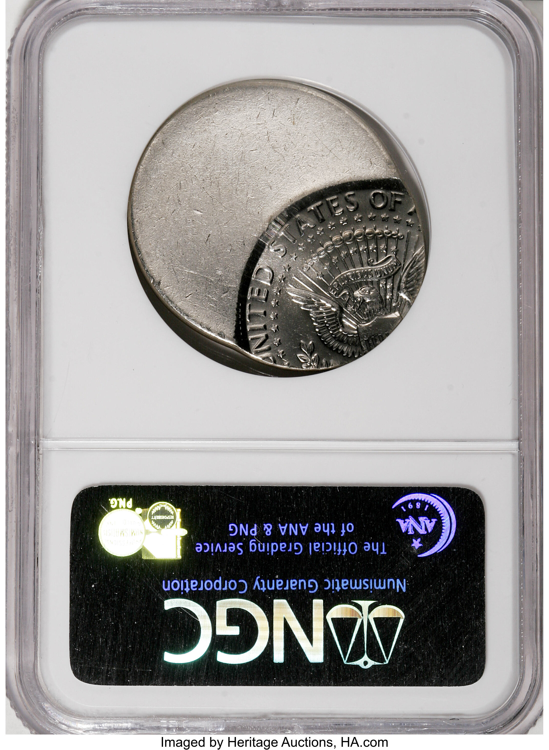 image for: 1997-D 50C Kennedy Half Dollar--Struck 50% Off Center--MS63 NGC....