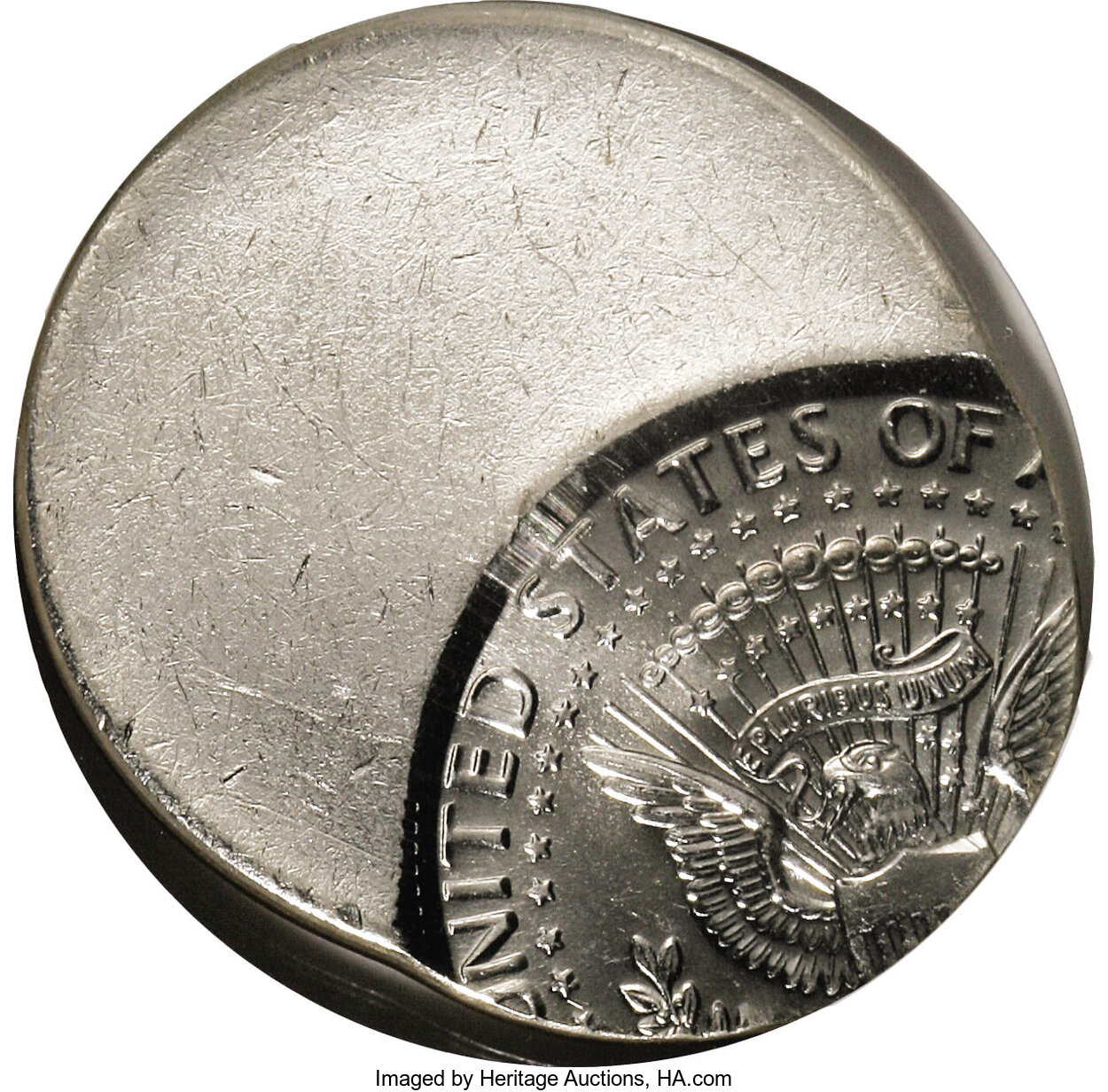 image for: 1997-D 50C Kennedy Half Dollar--Struck 50% Off Center--MS63 NGC....