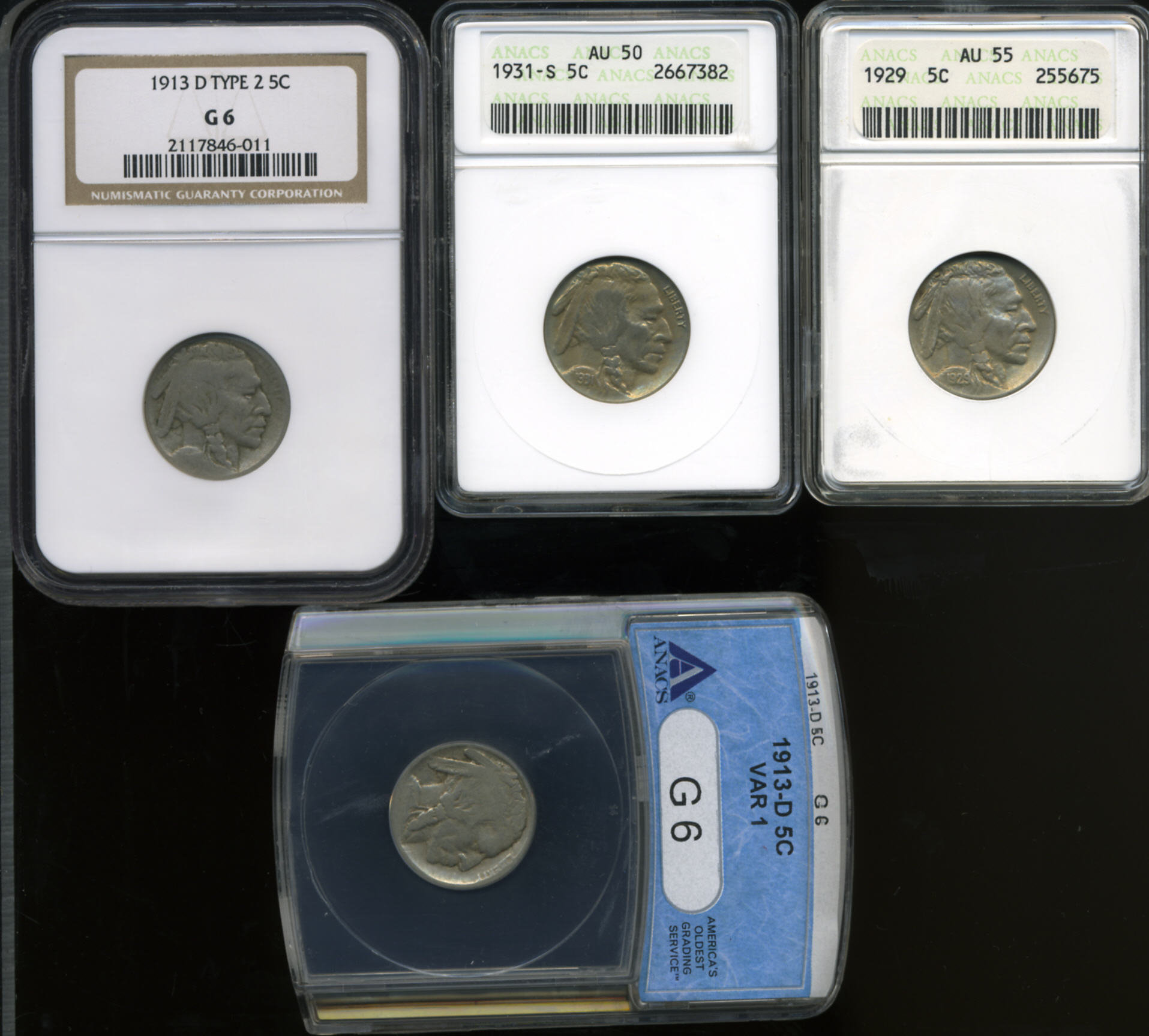 1913-D 5c Buffalo, Type 1 VF20 thumbnail 8