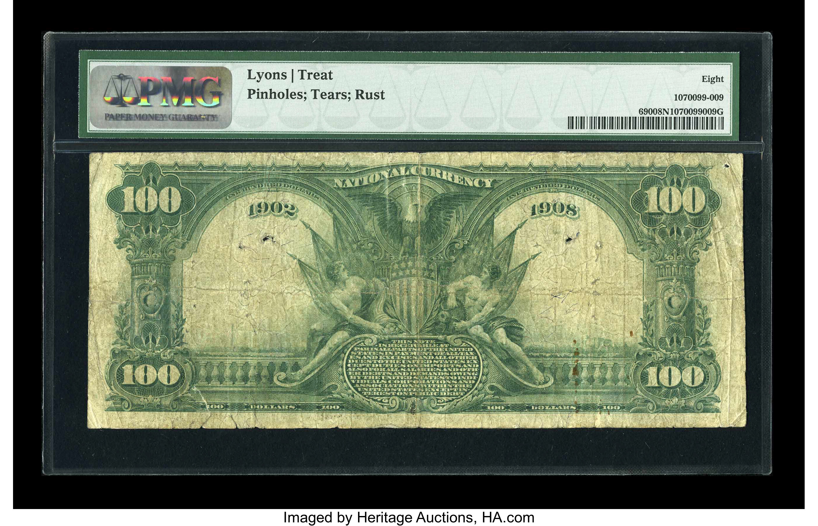 image for: Houston, TX - $100 1902 Date Back Fr. 690 The First NB Ch. # (S)1644...