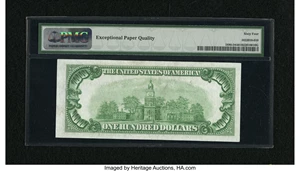 image for: Fr. 1890-D $100 1929 Federal Reserve Bank Note. PMG Choice Uncirculated 64 EPQ....