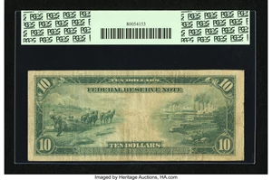 image for: Fr. 928 $10 1914 Federal Reserve Note PCGS Very Fine 20....