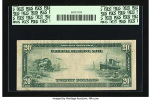 image for: Fr. 966 $20 1914 Federal Reserve Note PCGS Very Fine 25....