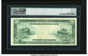 image for: Fr. 977 $20 1914 Federal Reserve Note PMG Choice Very Fine 35....