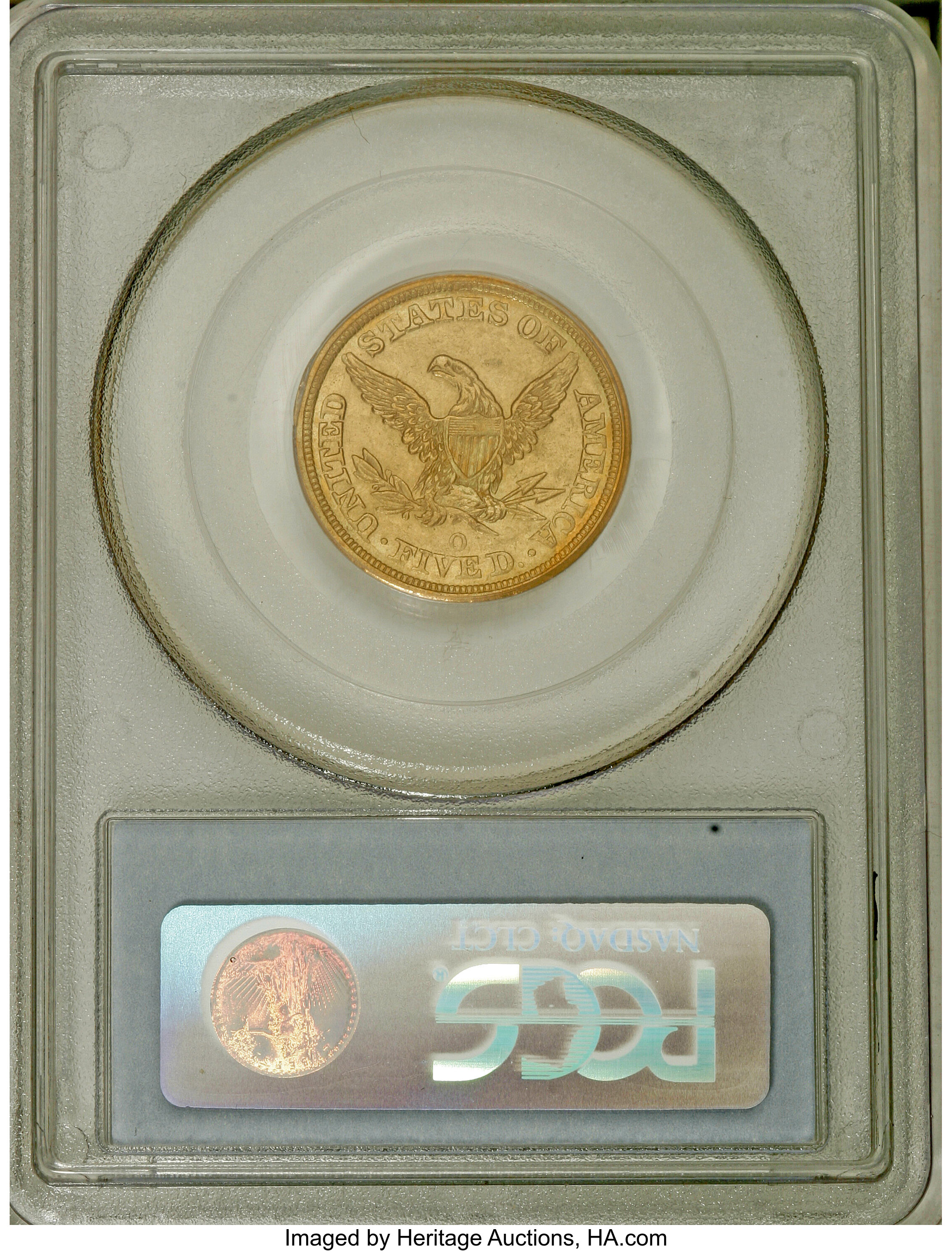 image for: 1847-O $5 AU53 PCGS....