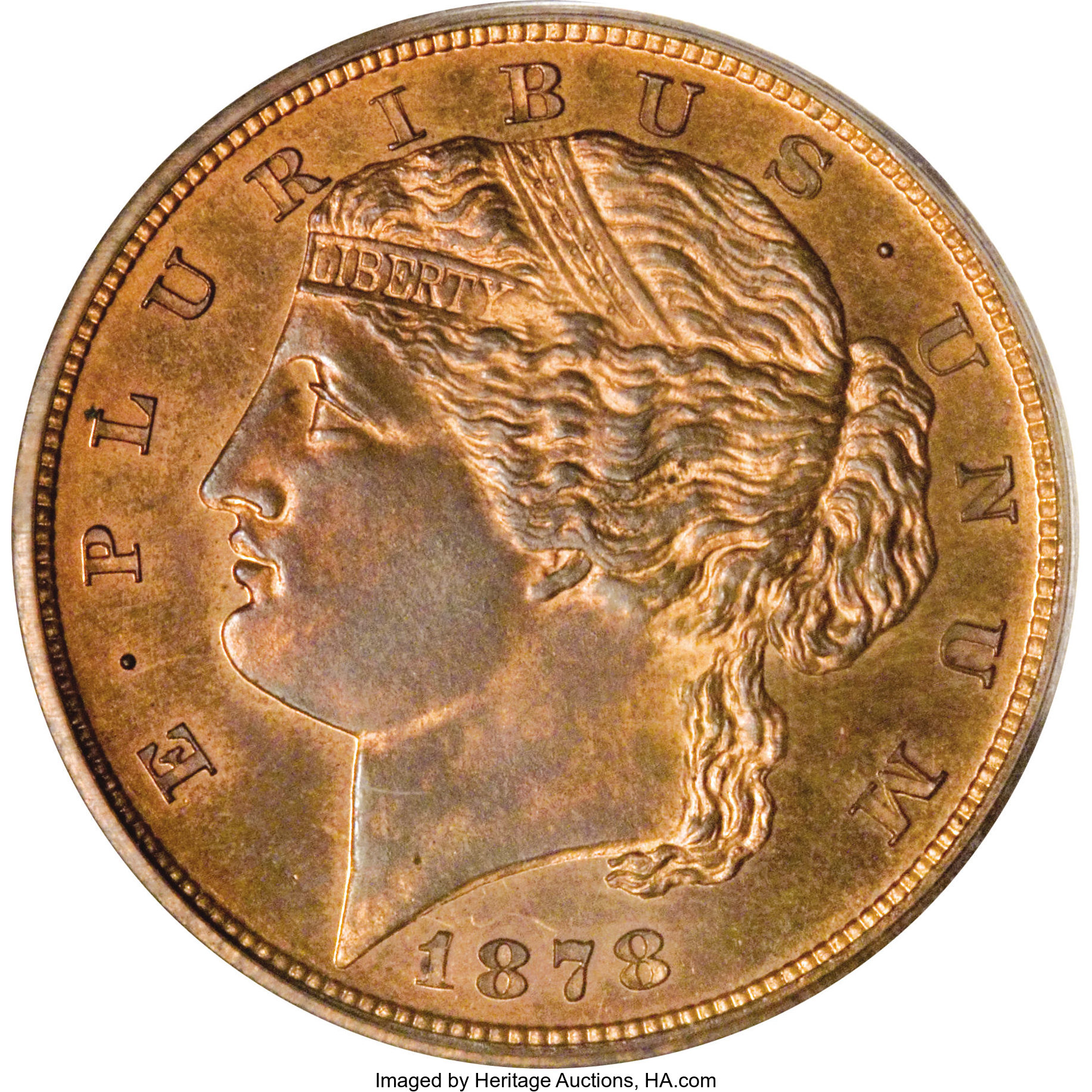 image for: 1878 $5 Five Dollar, Judd-1573, Pollock-1762, Low R.7, PR66 Red and Brown PCGS....