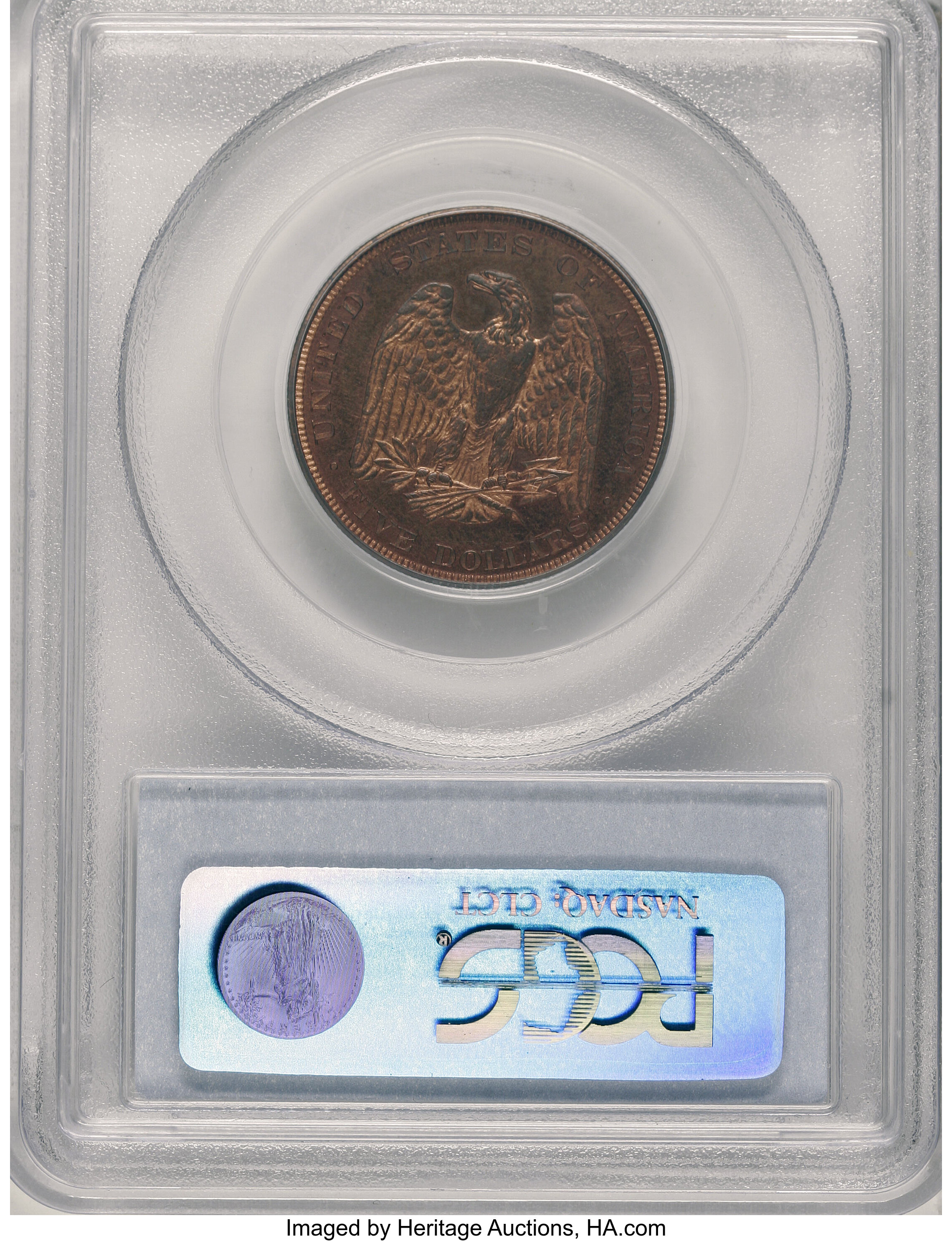 image for: 1878 $5 Five Dollar, Judd-1573, Pollock-1762, Low R.7, PR66 Red and Brown PCGS....