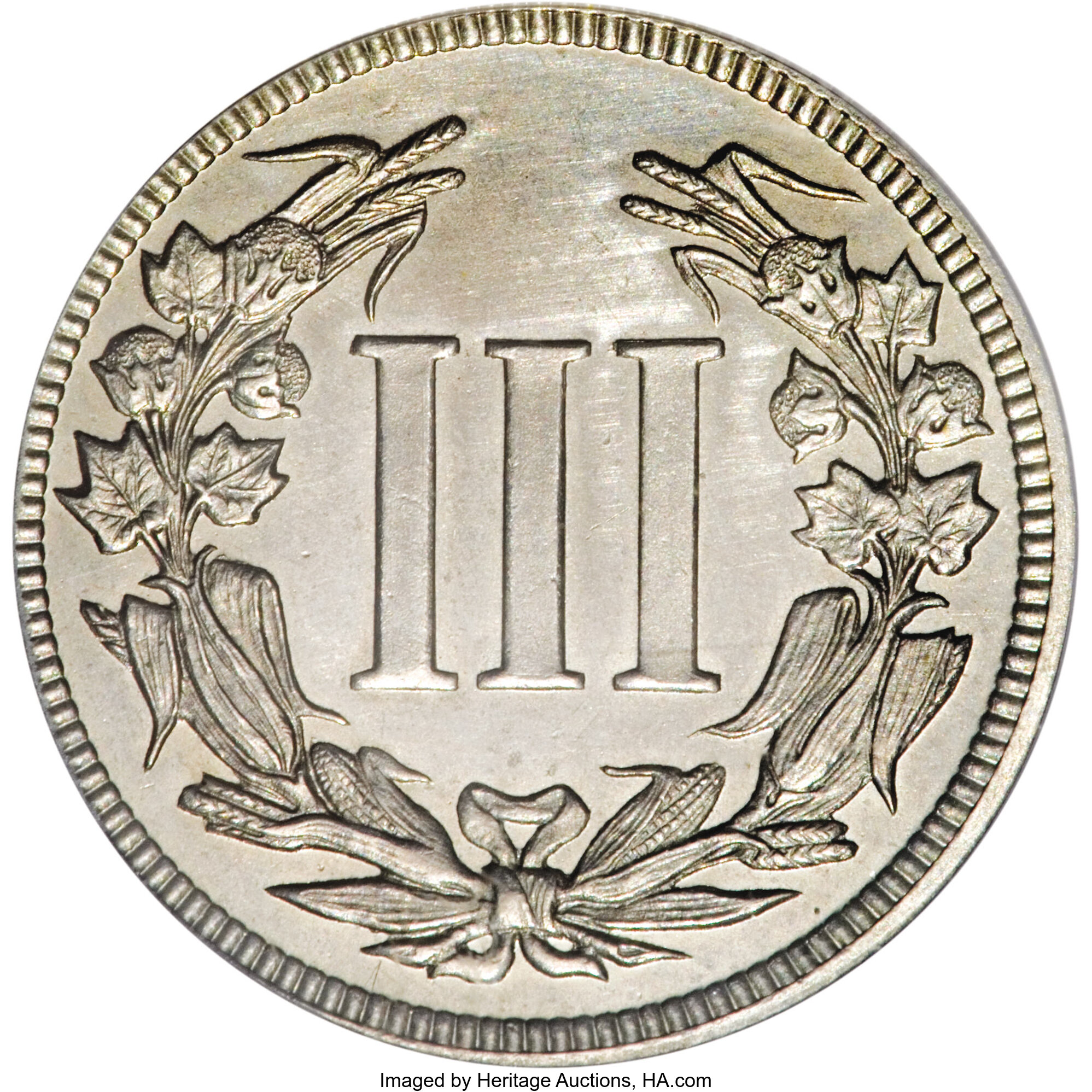 image for: 1881 3C Liberty Head Three Cents, Judd-1668, Pollock-1869, High R.6, PR60 PCGS....