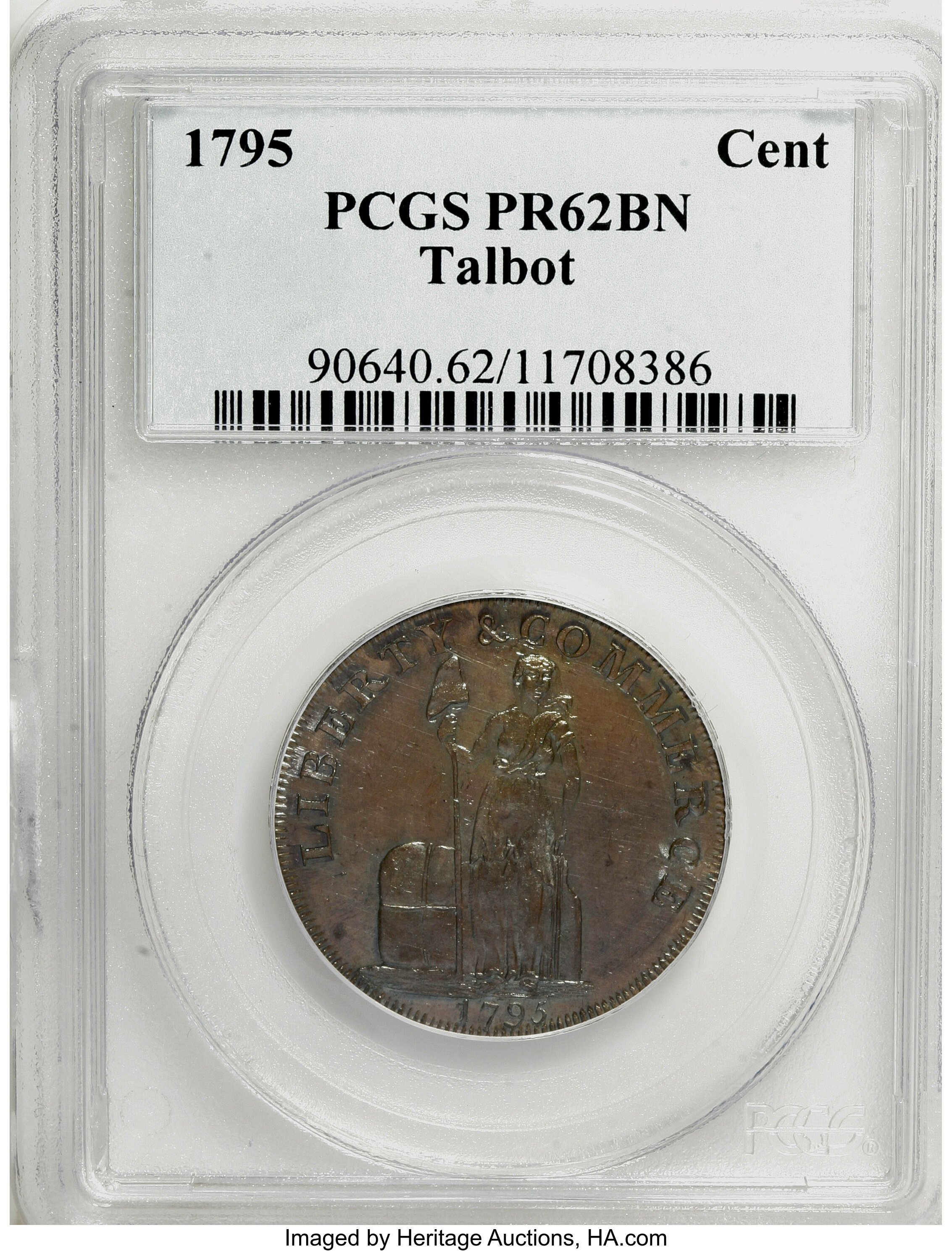 image for: 1795 Cent Talbot, Allum & Lee Cent PR62 Brown PCGS....