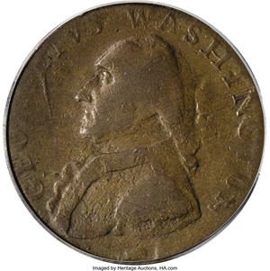 image for: 1795 1/2P Washington North Wales Halfpenny, Lettered Edge XF45 PCGS....