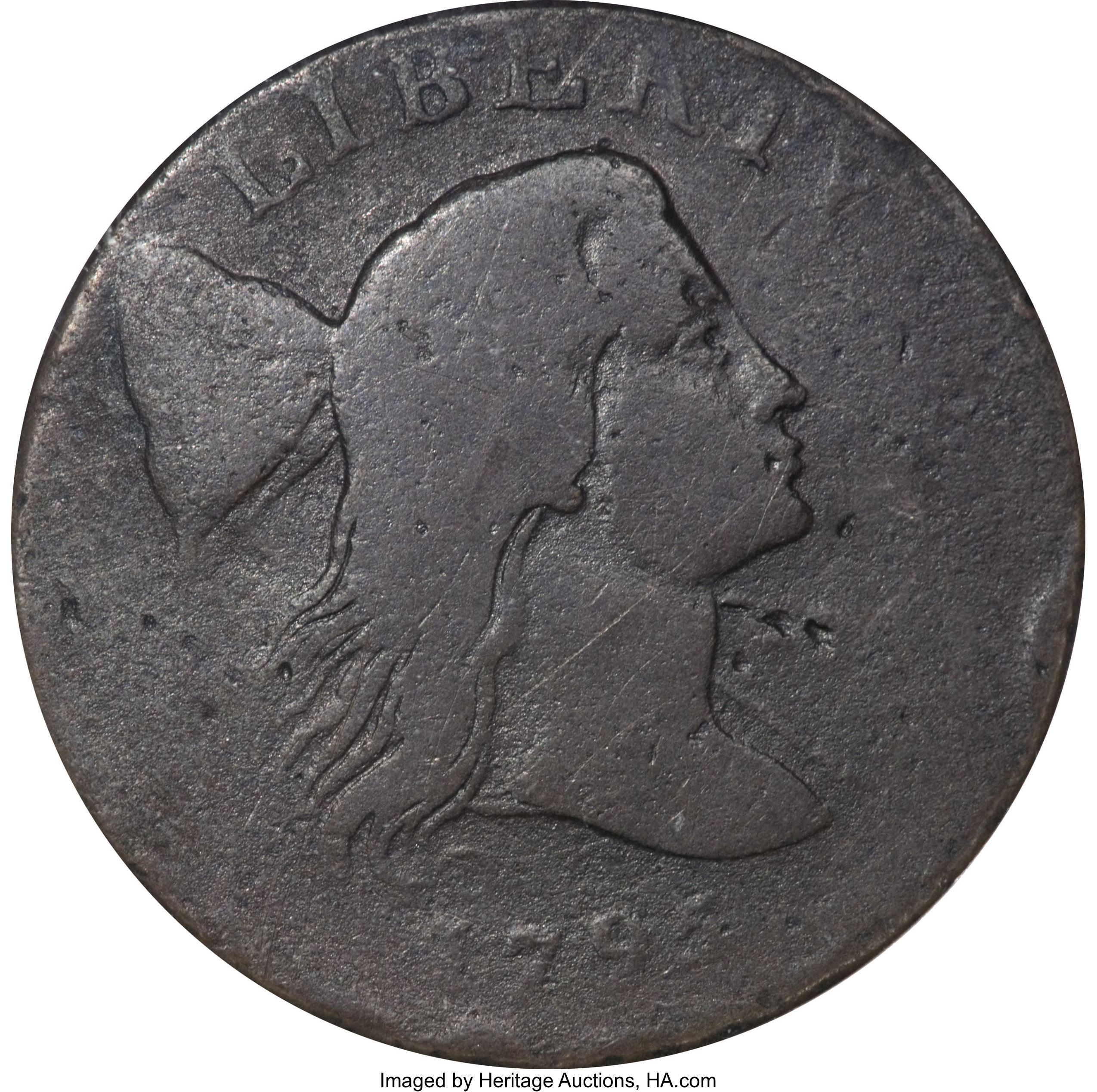 image for: 1795 1C Jefferson Head, Plain Edge--Corroded--NCS. Good 4 Details. ...