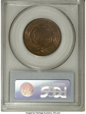 image for: 1839 1C Type of 1840 MS65 Red and Brown PCGS....