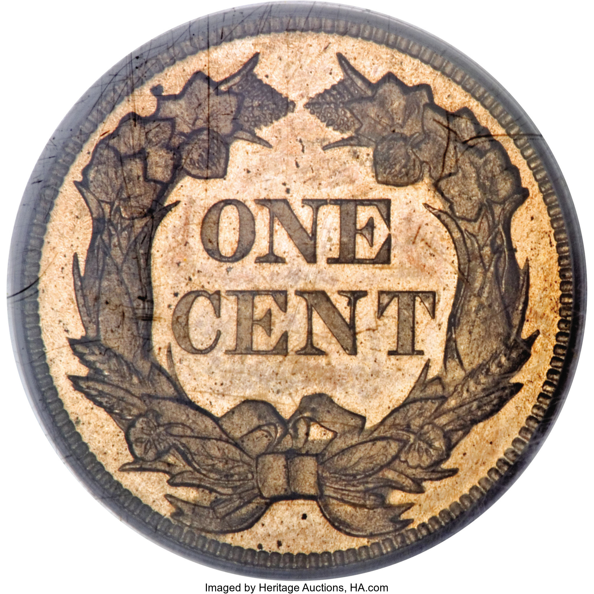 image for: 1857 1C Flying Eagle PR63 Cameo PCGS....