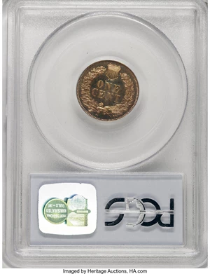 image for: 1877 1C PR64 Red Cameo PCGS....