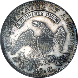 image for: 1827/3 25C Restrike PR64 NGC....