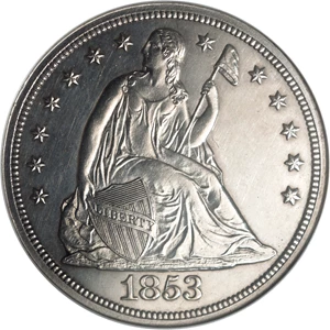 image for: 1853 $1 Restrike PR61 NGC....