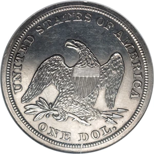 image for: 1853 $1 Restrike PR61 NGC....