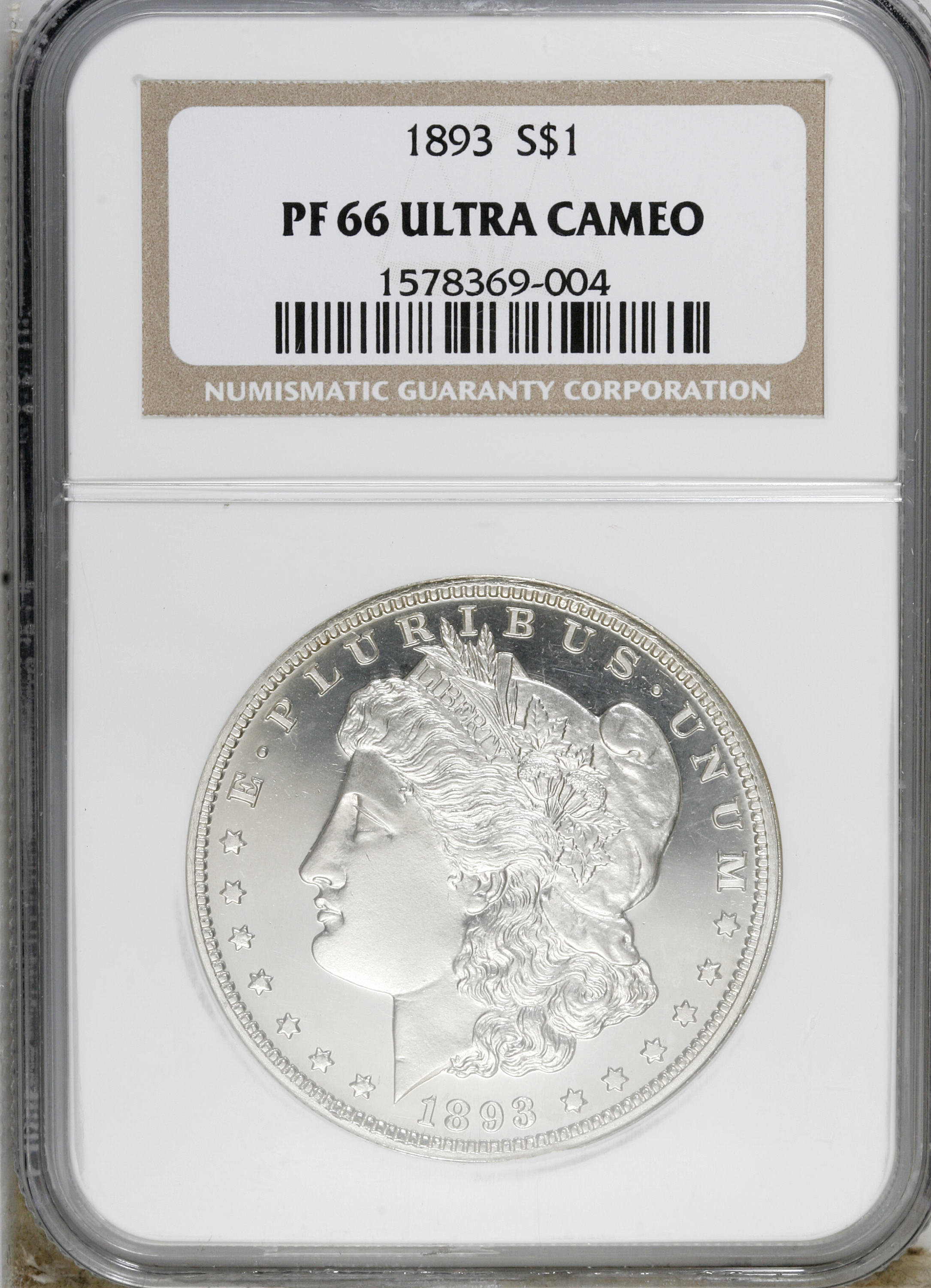 image for: 1893 $1 PR66 Ultra Cameo NGC....