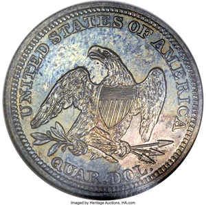 image for: 1841 25C PR66 NGC....