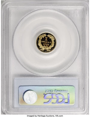 image for: 1855 G$1 PR66 Deep Cameo PCGS....