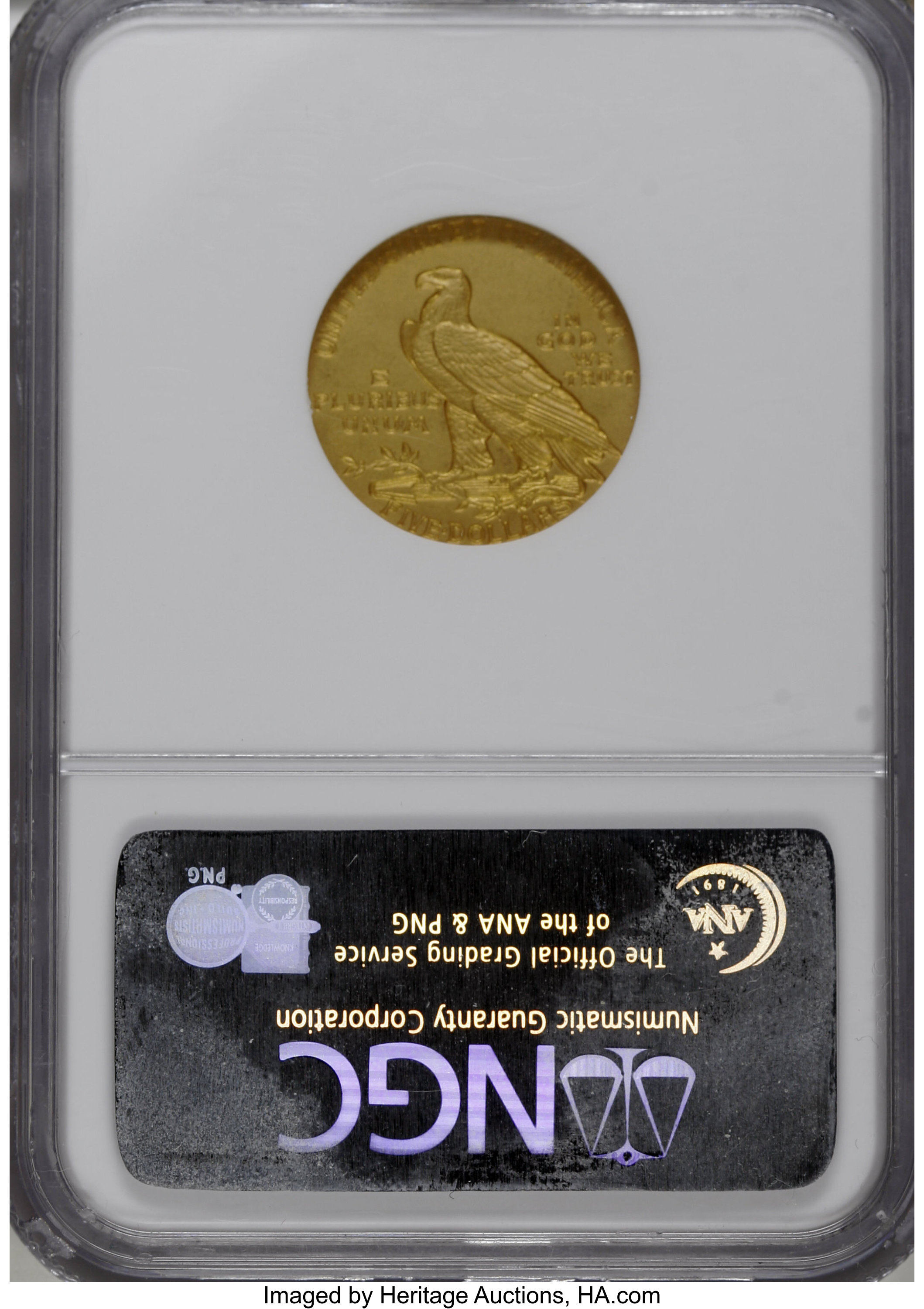 image for: 1912 $5 PR66 NGC....