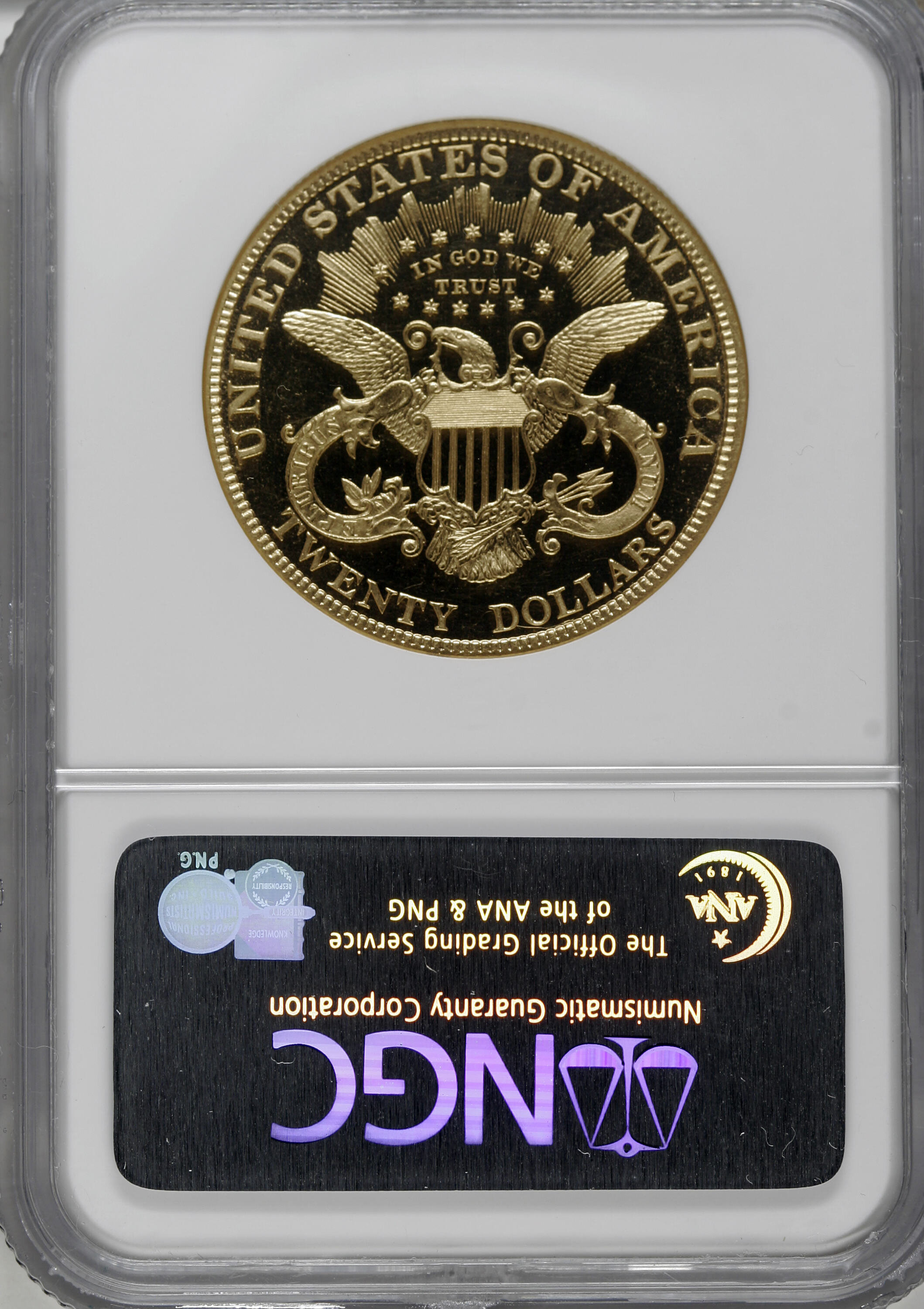 image for: 1899 $20 PR63 Cameo NGC....