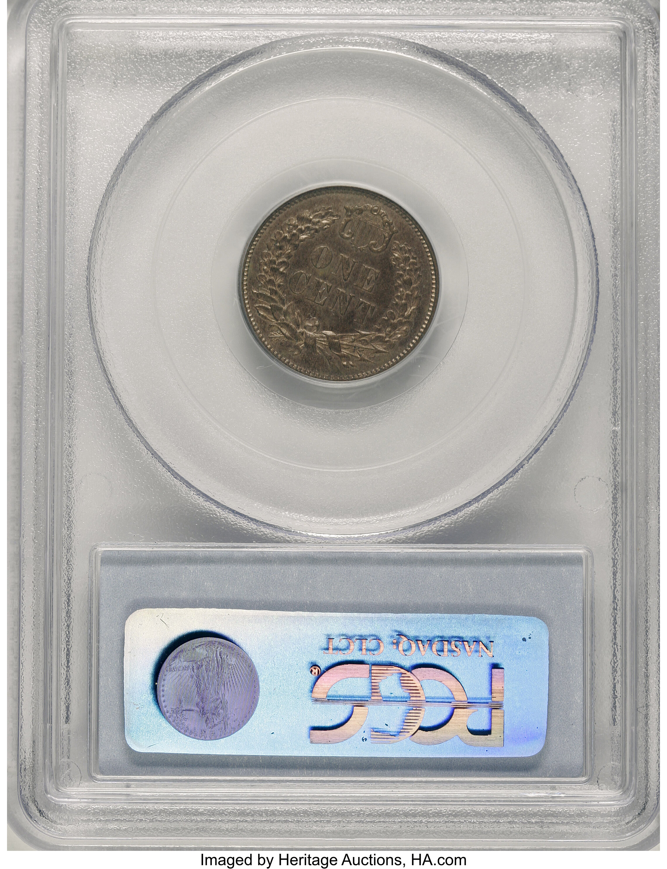 image for: 1858 P1C Flying Eagle Cent, Judd-193, Pollock-236, R.5, PR64 PCGS....