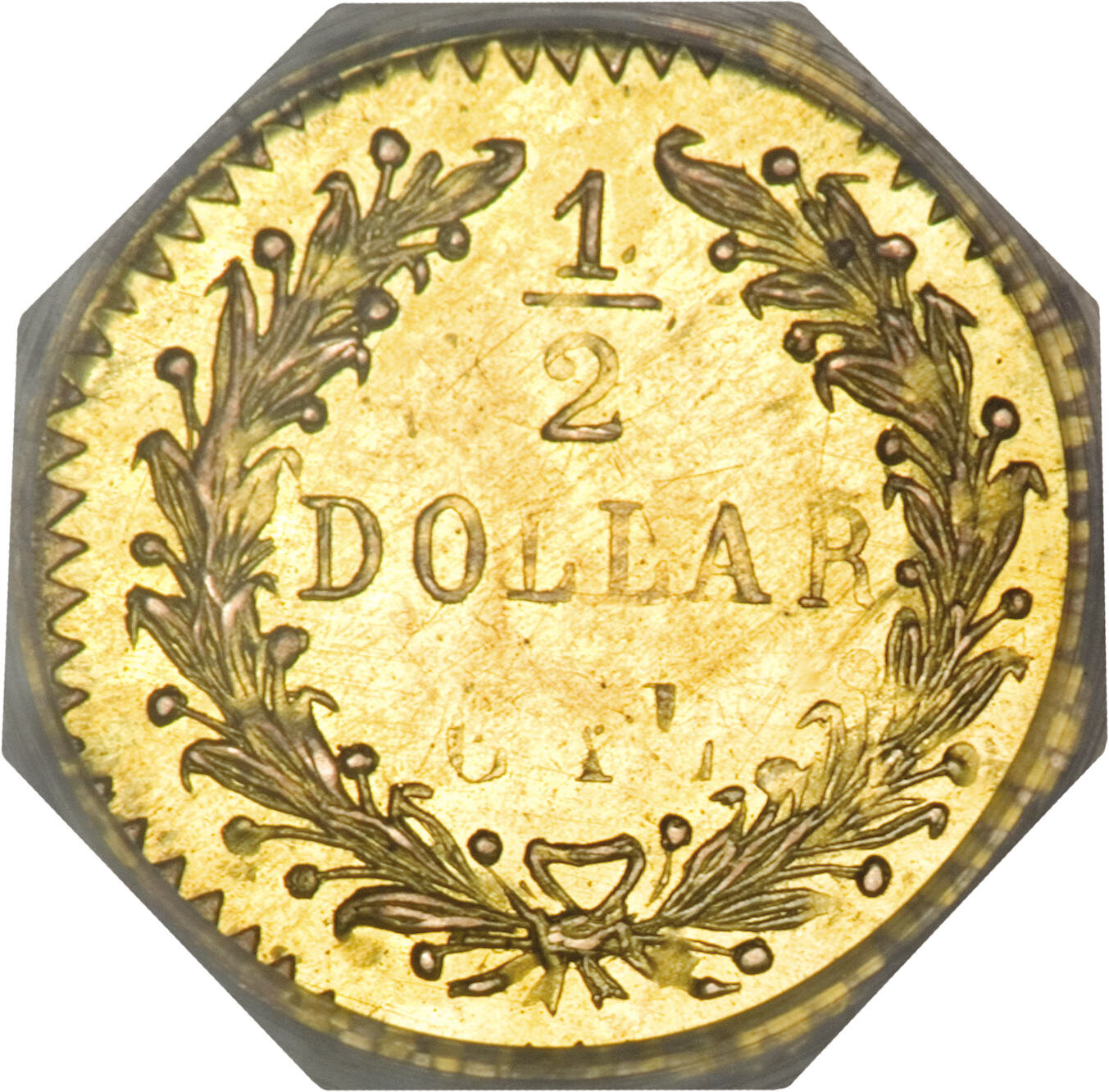 image for: 1868 50C Indian Octagonal 50 Cents, BG-960A, High R.6, MS63 NGC....