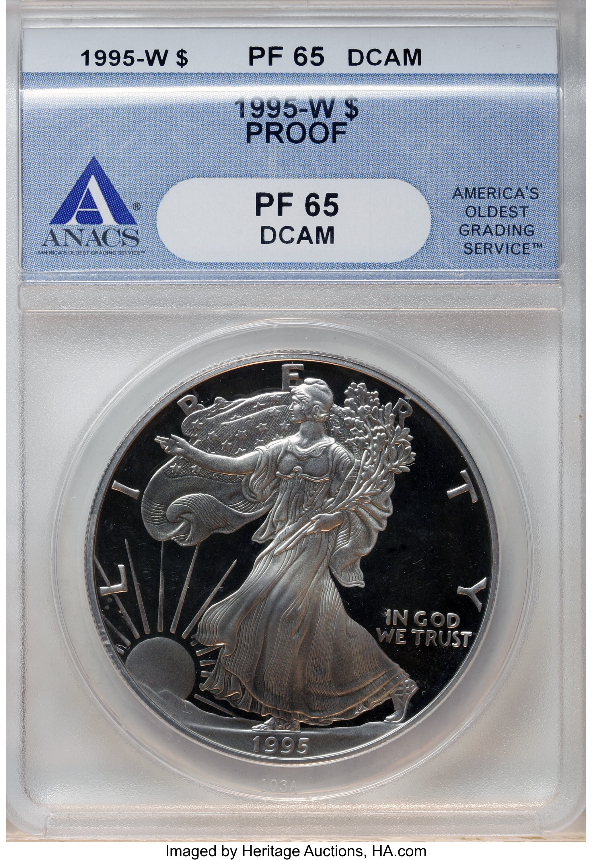 1995-W $1  Silver Eagle PR DCAM PR64 DCAM thumbnail 14