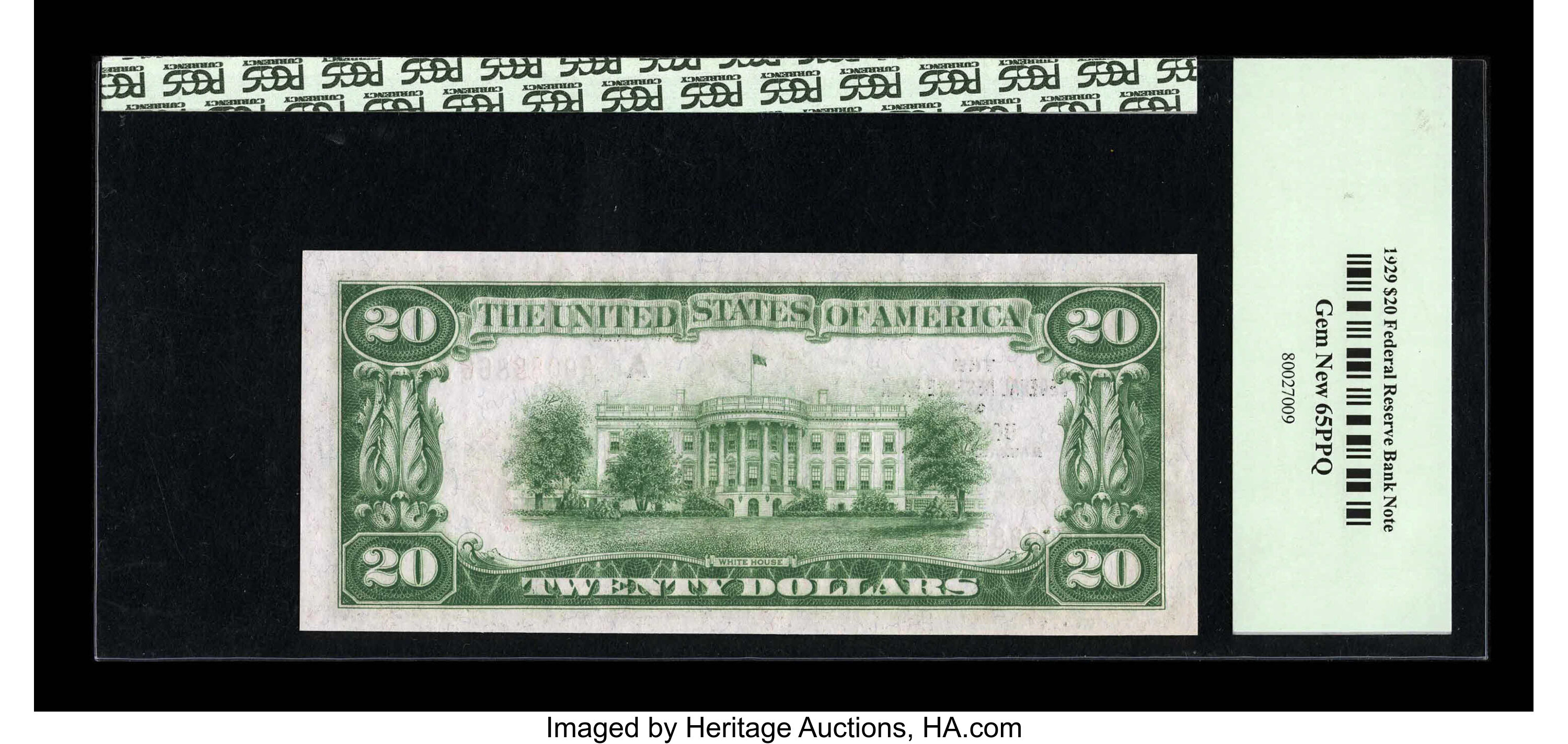 image for: Fr. 1870-A $20 1929 Federal Reserve Bank Note. PCGS Gem New 65PPQ....