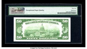 image for: Fr. 2100-C $50 1928 Federal Reserve Note. PMG Gem Uncirculated 65 EPQ....