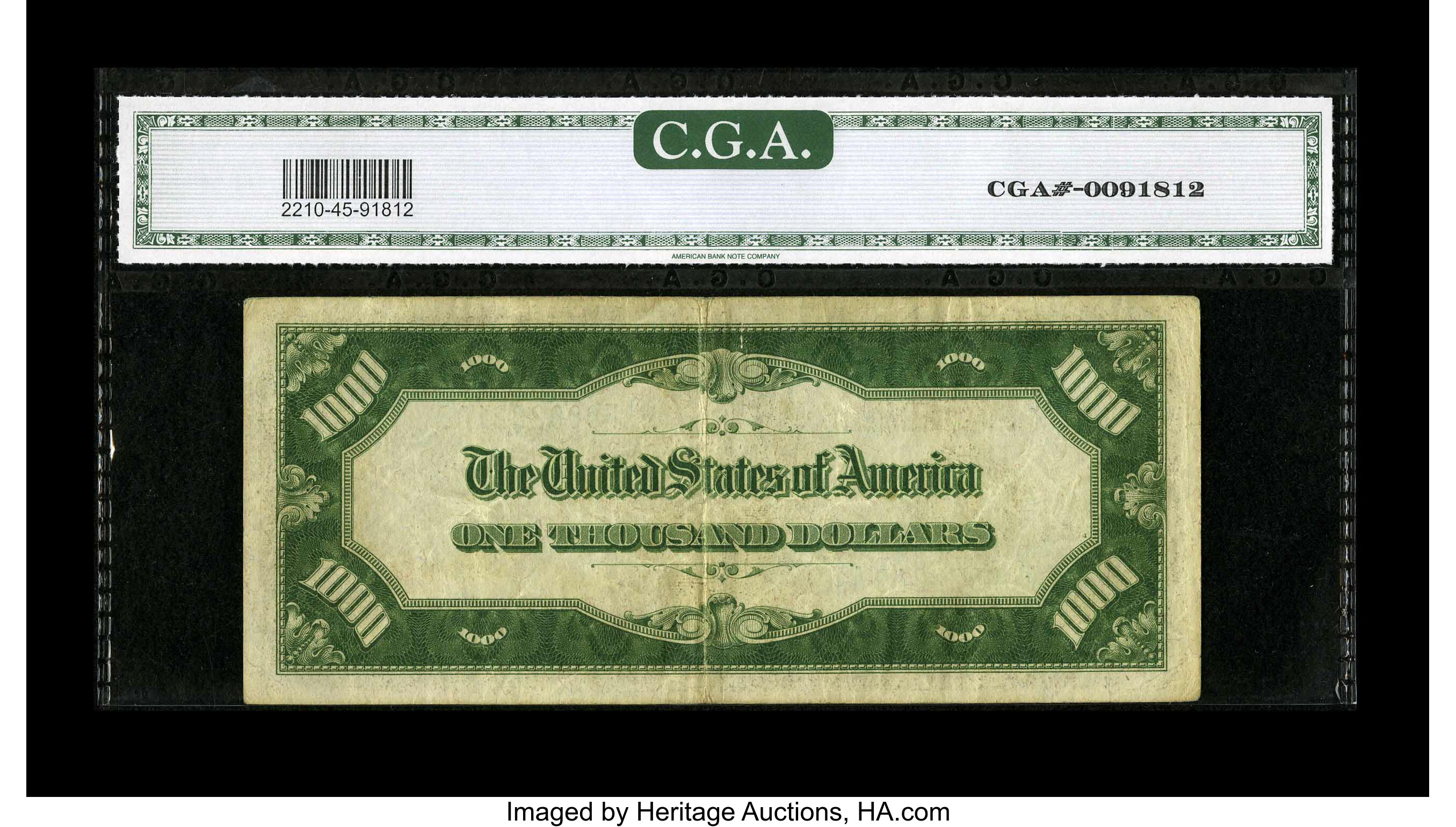 image for: Fr. 2210-F $1000 1928 Federal Reserve Note. CGA Extremely Fine 45....