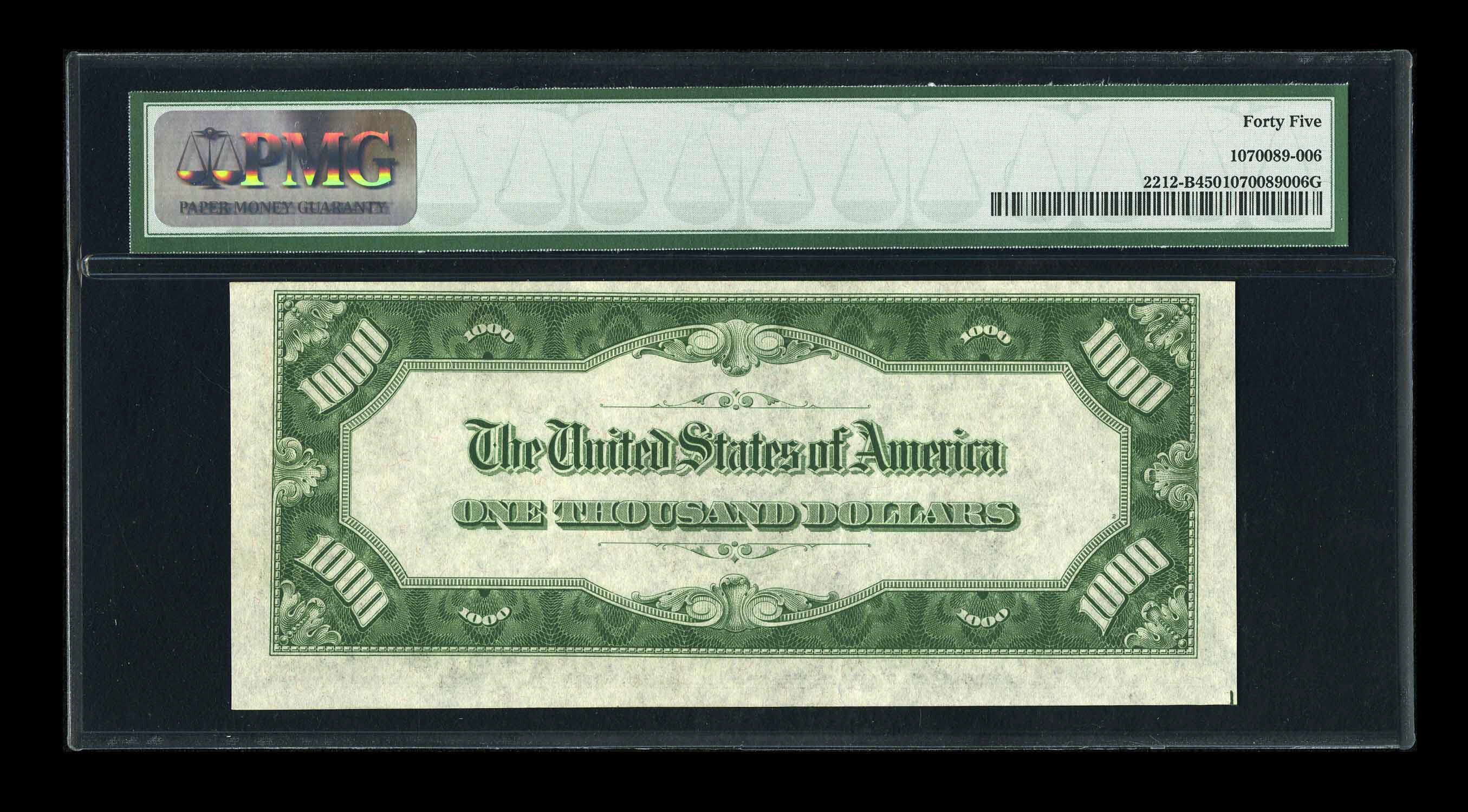 image for: Fr. 2212-B $1000 1934A Mule Federal Reserve Note. PMG Choice Extremely Fine 45....