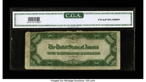 image for: Fr. 2212-E $1000 1934A Federal Reserve Note. CGA Fine 12 Trimmed....