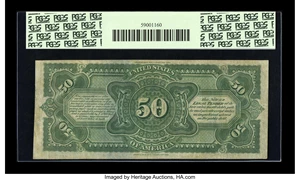 image for: Fr. 151 $50 1869 Legal Tender PCGS Very Fine 30....