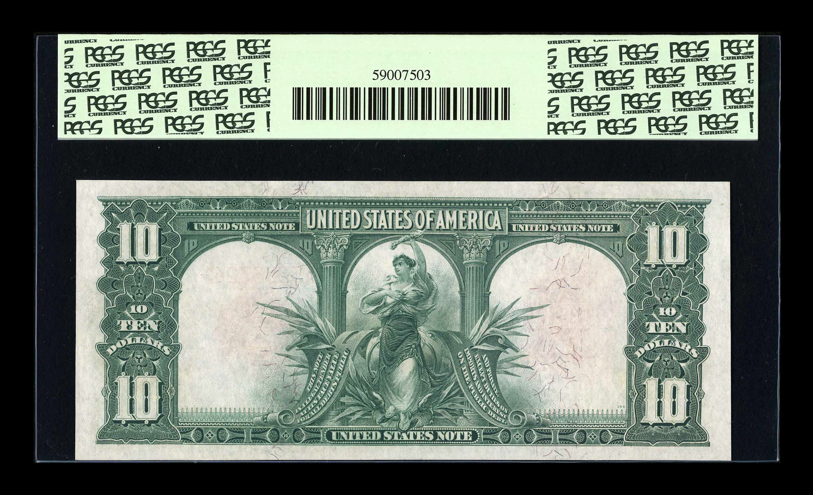 image for: Fr. 115 $10 1901 Legal Tender PCGS Choice About New 58....