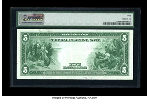 image for: Fr. 876 $5 1914 Federal Reserve Note PMG Very Fine 30.