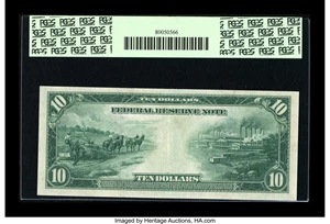 image for: Fr. 910 $10 1914 Federal Reserve Note PCGS Extremely Fine 45....