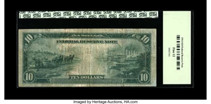 image for: Fr. 942 $10 1914 Federal Reserve Star Note PCGS Fine 12....