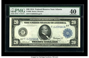 image for: Fr. 986 $20 1914 Federal Reserve Note PMG Extremely Fine 40....