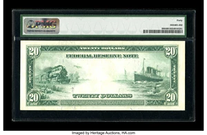 image for: Fr. 986 $20 1914 Federal Reserve Note PMG Extremely Fine 40....