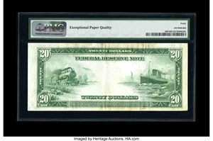 image for: Fr. 1007 $20 1914 Federal Reserve Note PMG Extremely Fine 40 EPQ....
