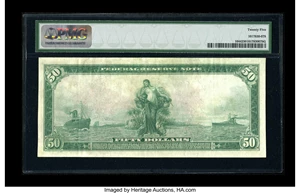 image for: Fr. 1044 $50 1914 Federal Reserve Note PMG Very Fine 25....